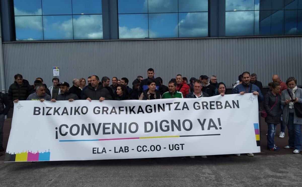 Bizkaiko Arte Grafikoen sektoreko langileek greba egingo dute maiatzaren 22an eta 23an