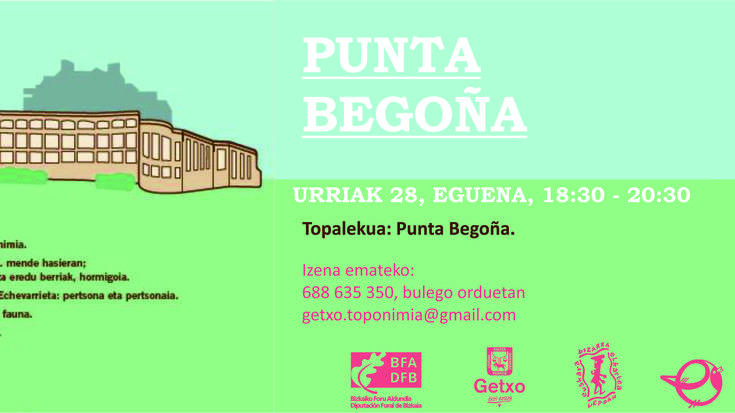 Punta Begoñako galerien bisita toponimikoa
