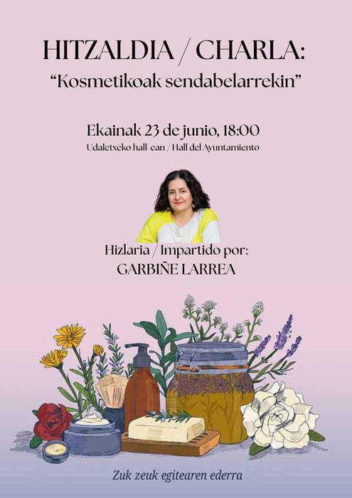 'Kosmetikoak sendabelarrekin' liburuaren aurkezpena