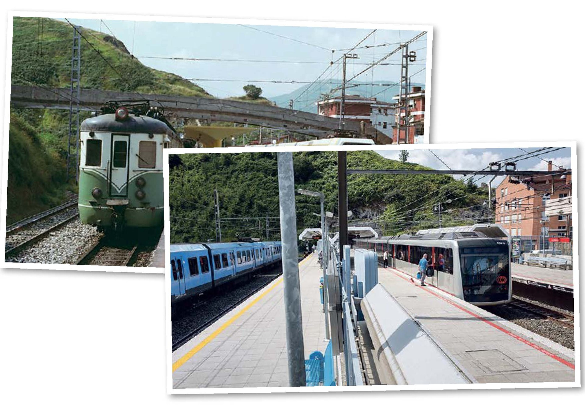 Lutxanako tren geltokia, orain dela 37 urte