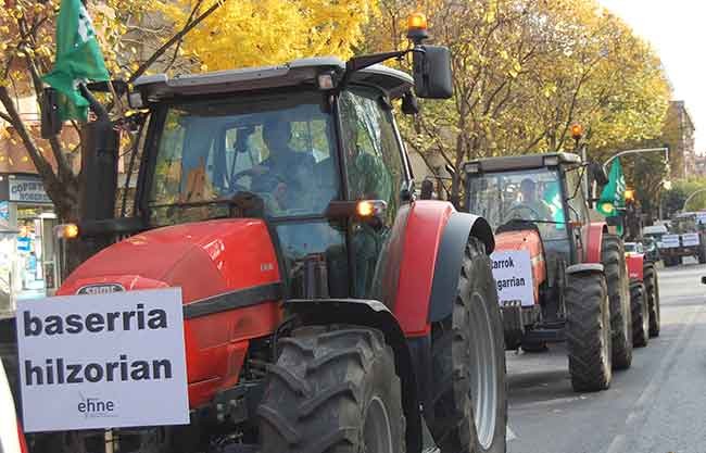 Nekazaritza sektorearen protestakaz bat egingo dute barikuan Erandion