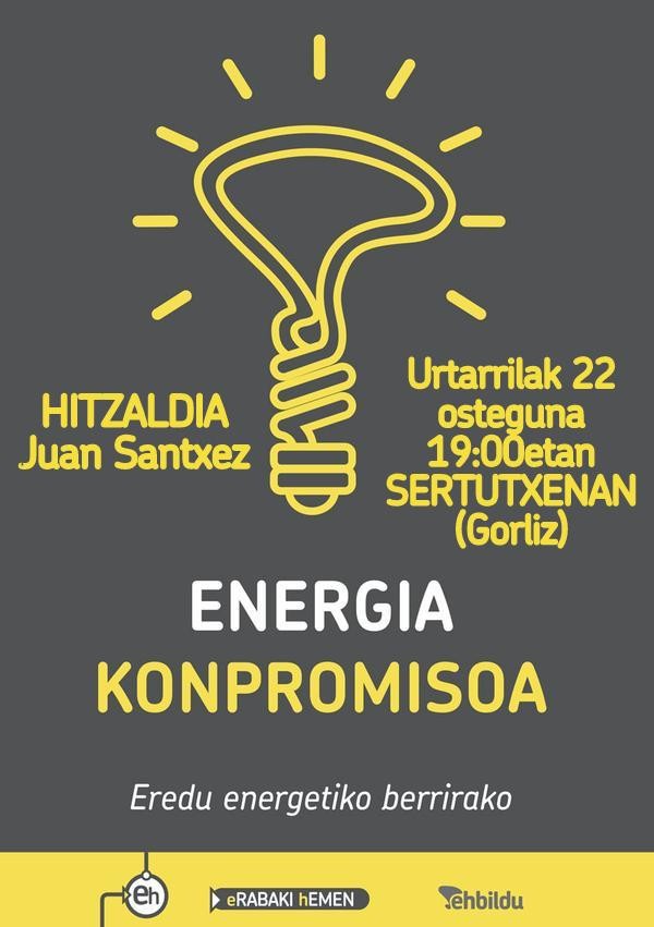 EH Bilduren energia konpromisoa eztabaidagai Gorlizen