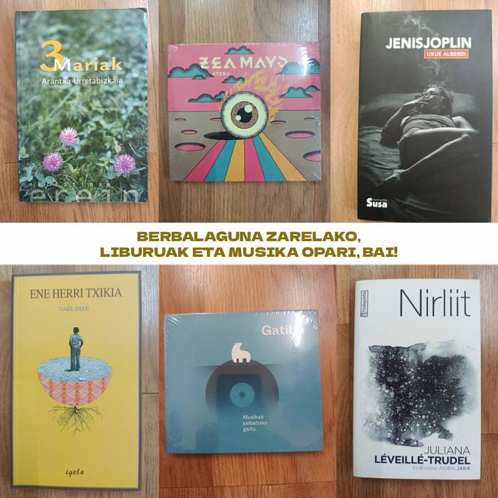 Berbalaguna zarelako liburuak eta musika opari!