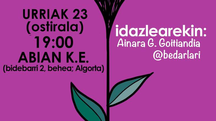 "Cómeme la flor" liburuaren aurkezpena