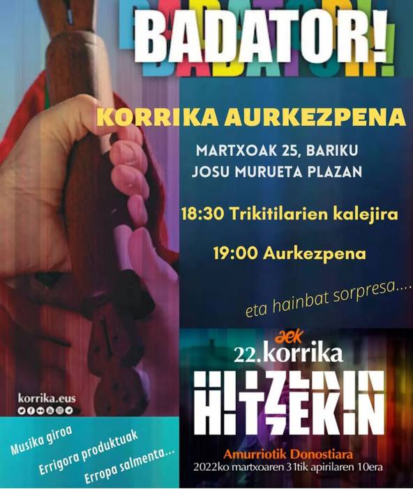 Korrika aurkezpena Erandion