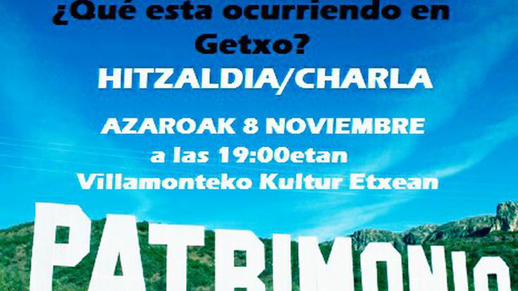 "Hirigintza eta herri-ondarea; zer gertatzen ari da Getxon?" berbaldia, Algortan