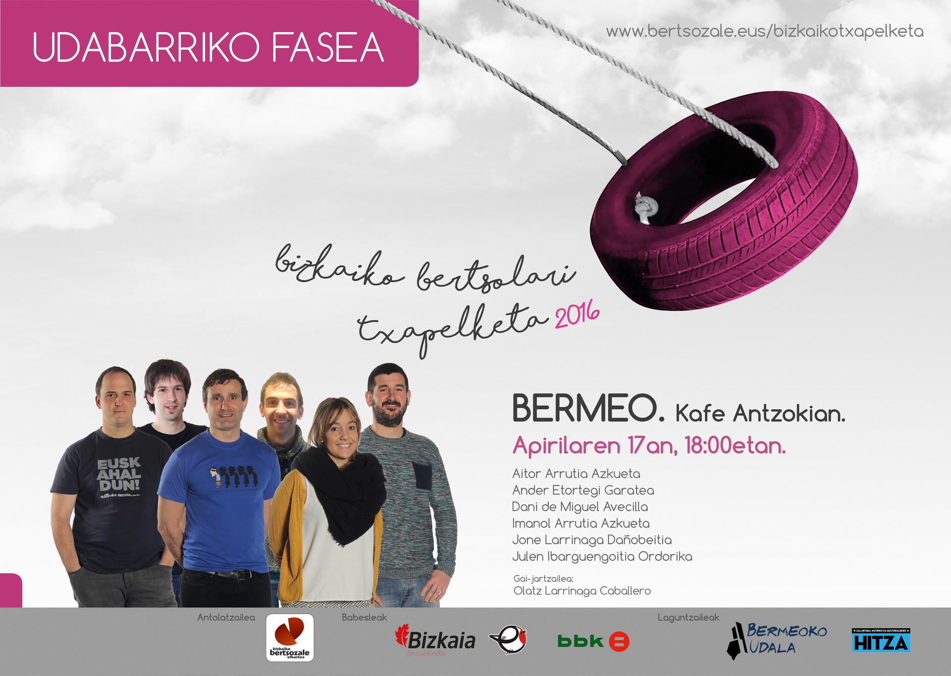 Bermeoko saioa jokatuko du Dani de Miguel bertsolari algortarrak