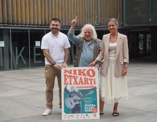 Niko Etxart omenduko dute Getxon, Iparra Galdu Gaberen 25. urteurrenean
