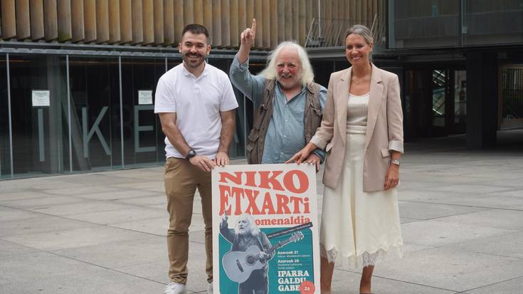 Niko Etxart omenduko dute Getxon, Iparra Galdu Gaberen 25. urteurrenean