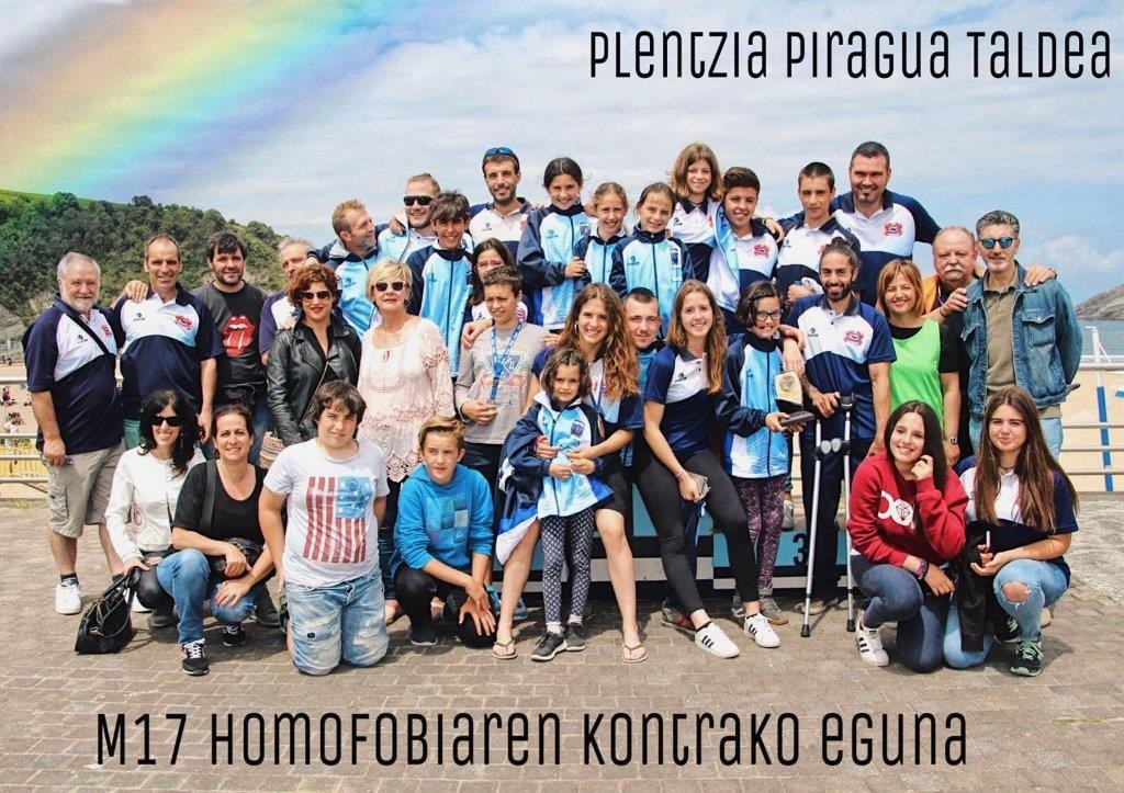 Sexu-aniztasuna aldarrikatu du Plentzia Piragua Taldeak