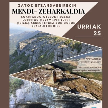 Mendi zeharkaldia Koartangotik Otogoienera