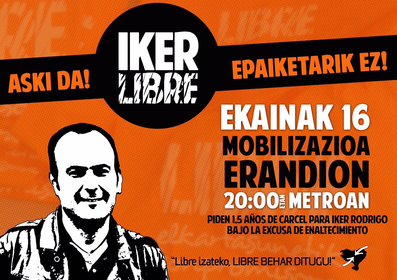Iker Rodrigo Auzitegi Nazionalean epaituko dute bihar 