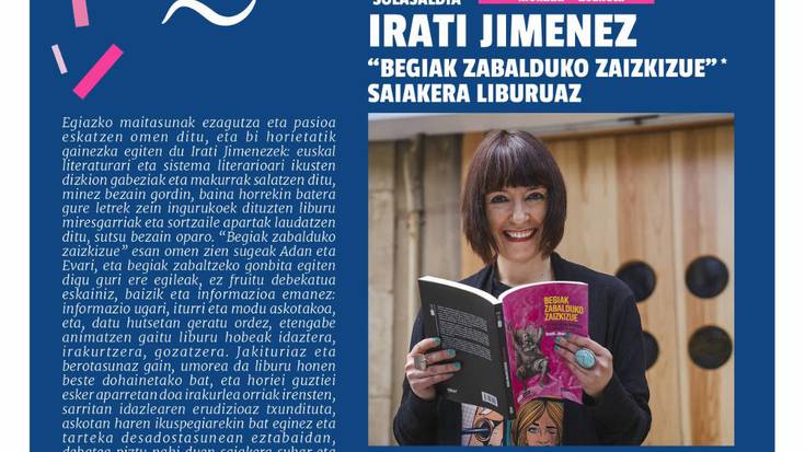 Uribe Kostako Irakurzaleen Txokoa: Irati Jimenezen solasaldia