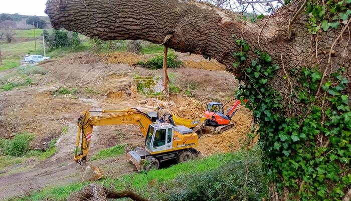 Goikoerrota zaharraren eraisketak kezka eragin du berangoztarren artean, baina Udalak argitu du baimen guztiakaz egin dutela