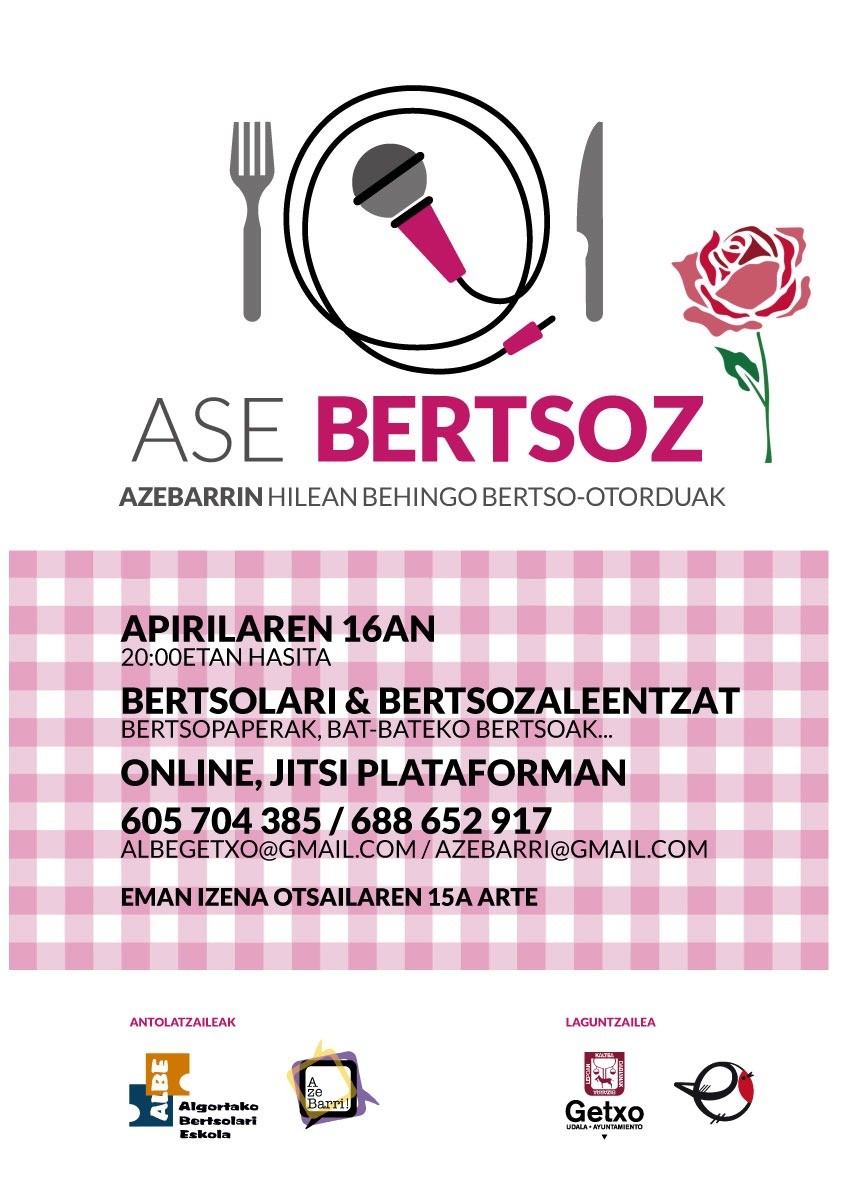 Online egingo dute apirileko Ase Bertsoz ekimena