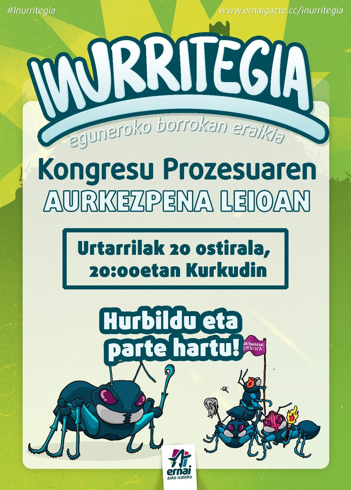 Inurritegia prozesua aurkeztuko dute gaur, Leioan