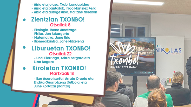 Ibilaldia solasaldiak: "Kiroletan txonbo!"