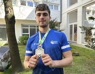 Markel Fernandez sopeloztarra pozik azaldu da munduko txapelketan lortutako zilarragaz