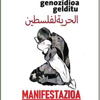 Palestinaren aldeko manifestazioa