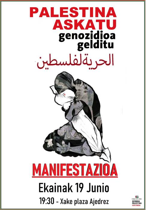 Palestinaren aldeko manifestazioa