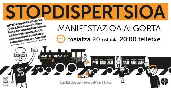 "StopDispertsioa" manifestazioa ostiralean Algortan