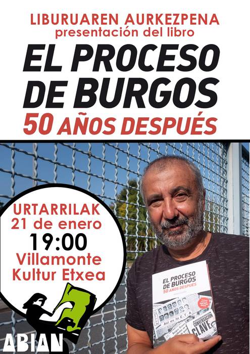 BERTAN BEHERA "El proceso de Burgos. 50 años después" liburuaren aurkezpena