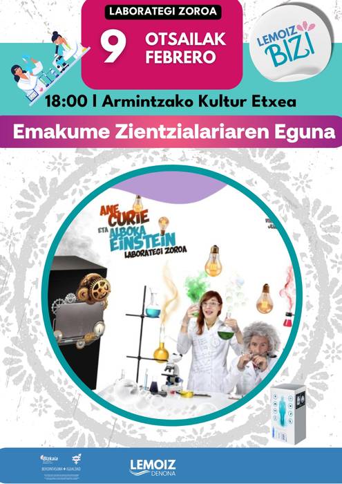 Emakume Zientzialarien Eguna: Laborategi Zoroa