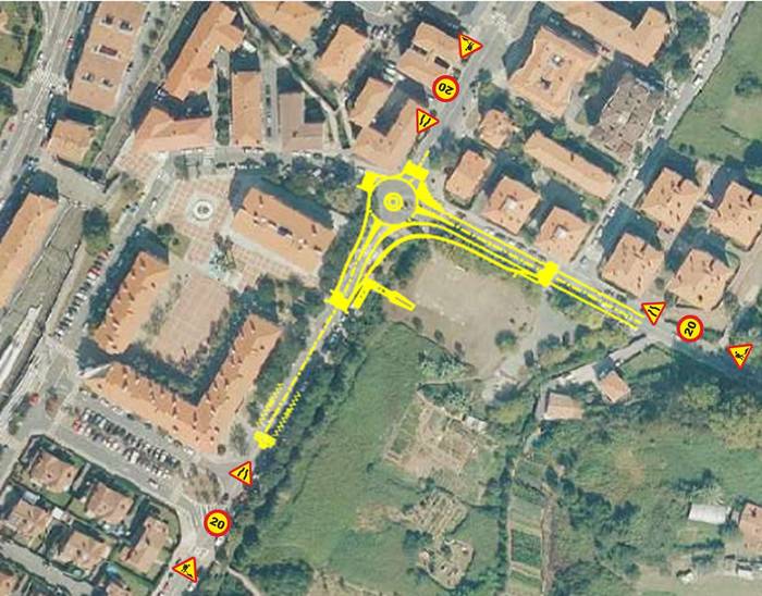 Gatzarriñeko biribilguneko obretan egindako aldaketa teknikoek ia hiru hilabetez atzeratu dituzte lanak