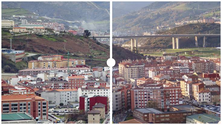 Erandio, Astrabuduko hiru gurutzeetatik ikusita, 2004