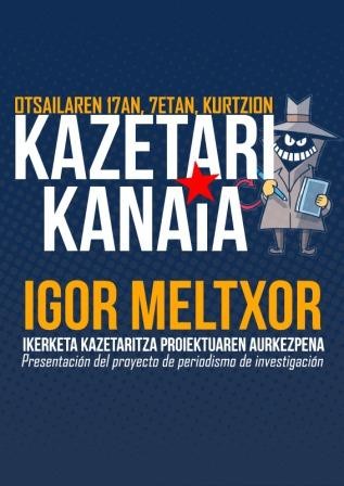 Kazetari Kanaia egitasmoa aurkeztuko dute etzi Sopelan