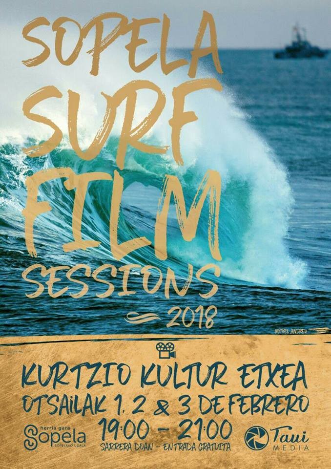 Surfari buruzko filmak ikusbide, hiru egunez, Sopelan
