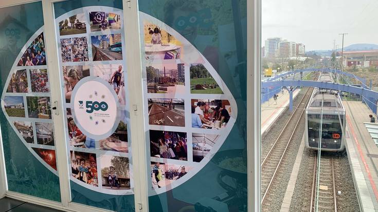 Leioaren eboluzioa argazkien bidez, metro geltokian