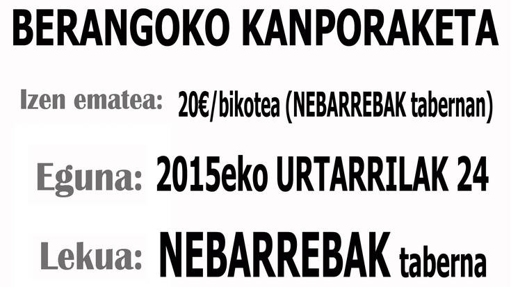 Euskal Herriko Mus Txapelketako Berangoko kanporaketa