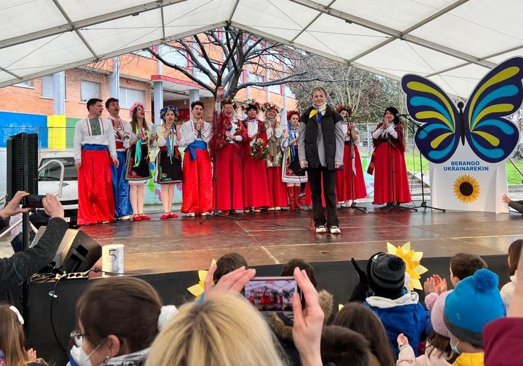 Berangoztarrek alde adeitsuena azaldu dute Ukrainako umeen alde