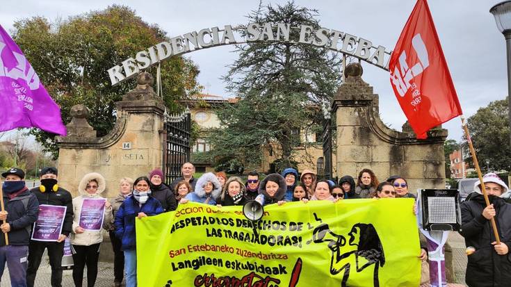 Getxoko San Esteban egoitzako langileek mobilizazioak iragarri dituzte lan-eskubideen urraketak salatzeko