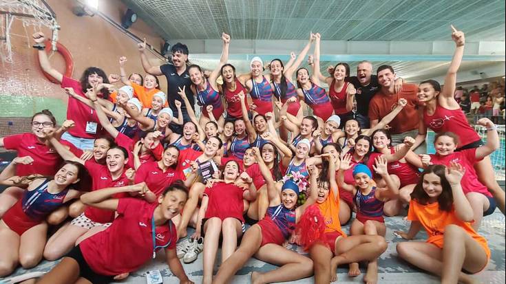 Askartza Waterpolo: "Harrobiko jokalariekin Lehen Mailara igotzea posible dela erakutsi dugu"