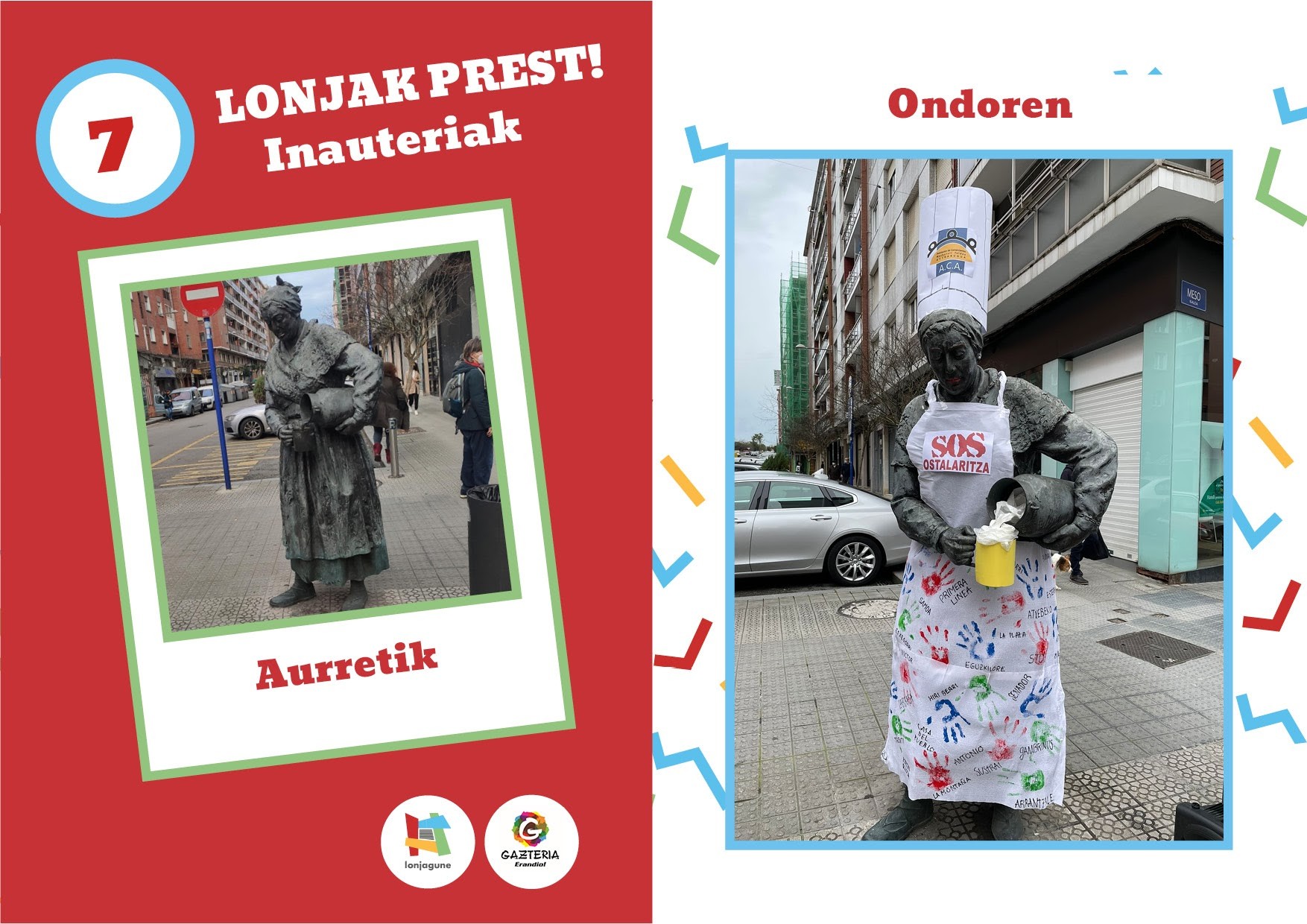 Lonja-prest: Erandioko estatuak apaintzeko lehiaketa