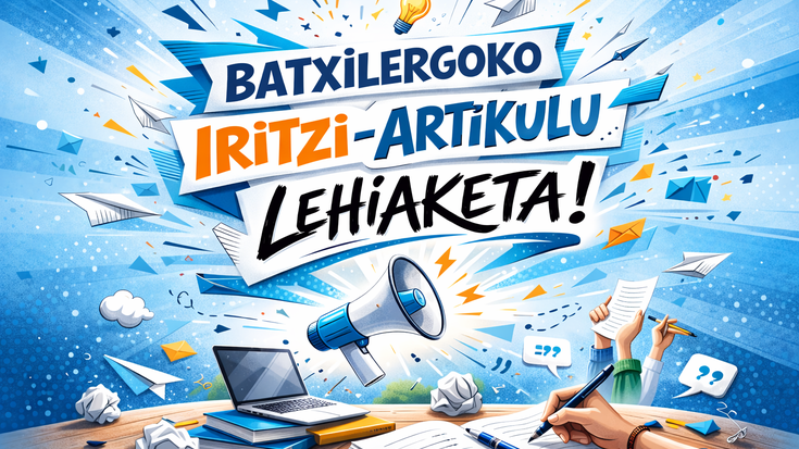 🚀 Zure iritzia, ozen eta argi: Batxilergoko ikasleen Iritzi-artikulu Lehiaketa martxan da!