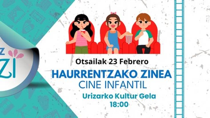 Haurrentzako zinea Urizarko gelan