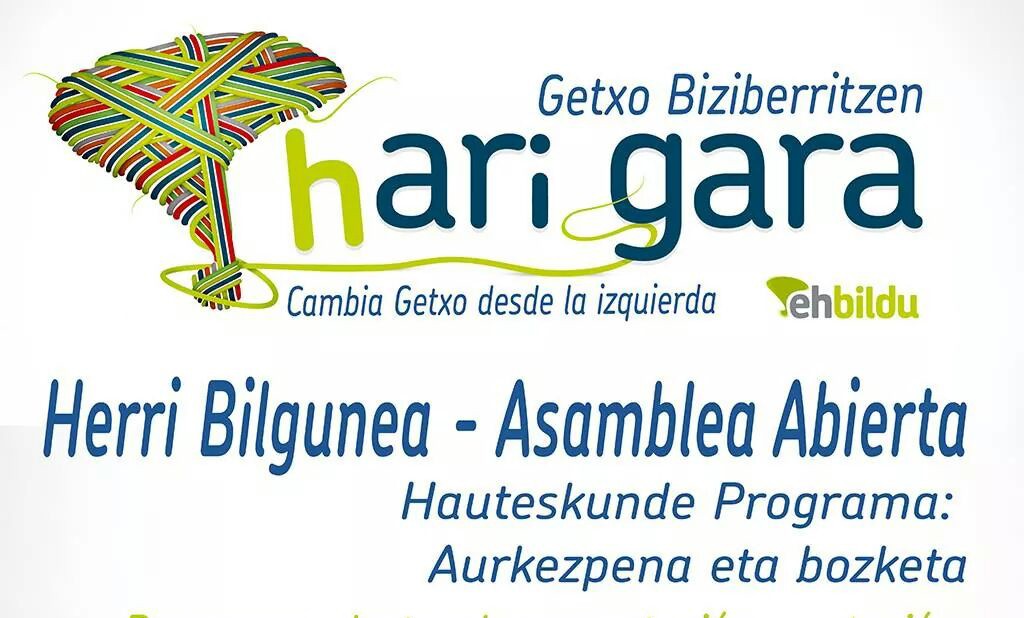 Getxoko EH Bilduk hautagaien zerrenda berretsiko du gaur