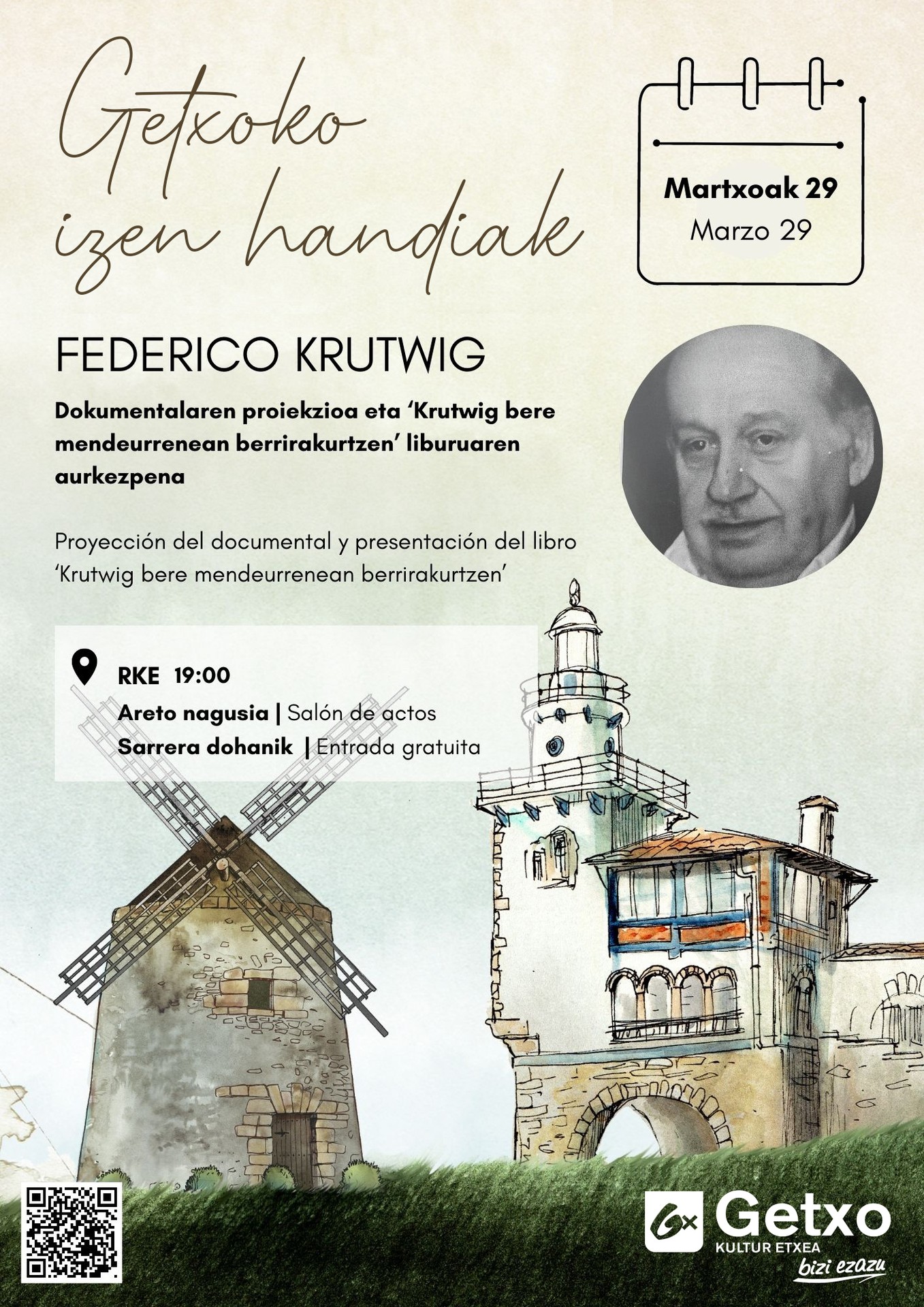 Federico Krutwig izango du protagonista "Getxoko izen handiak" dokumental-saileko bigarren filmak