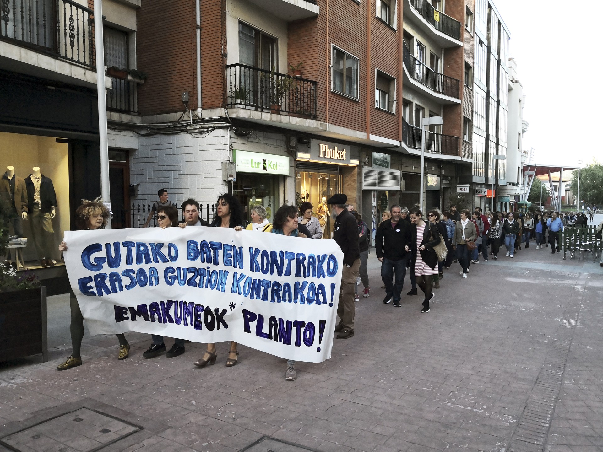 Azken eraso matxistak salatu dituzte Getxon