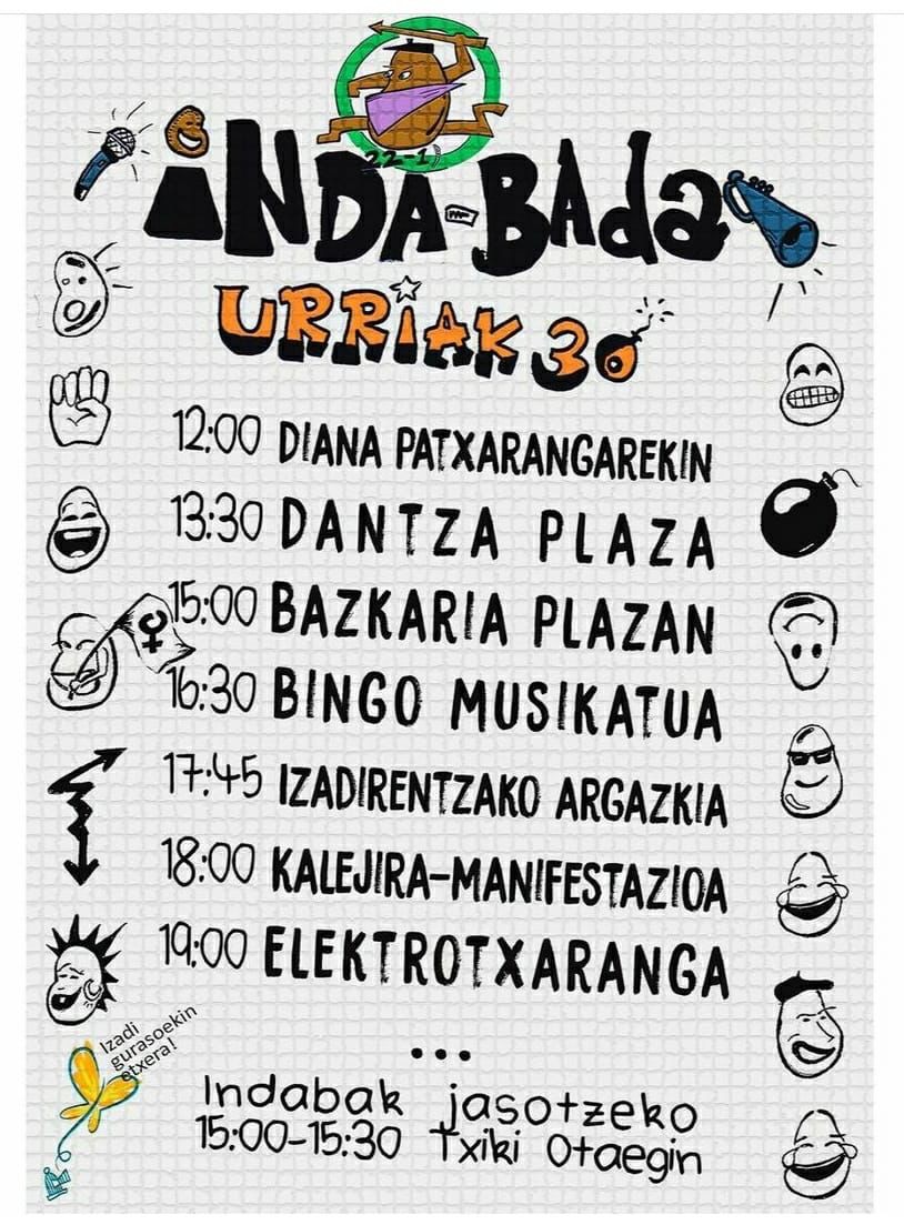 Ezohiko Indabada egingo dute urriaren 30ean