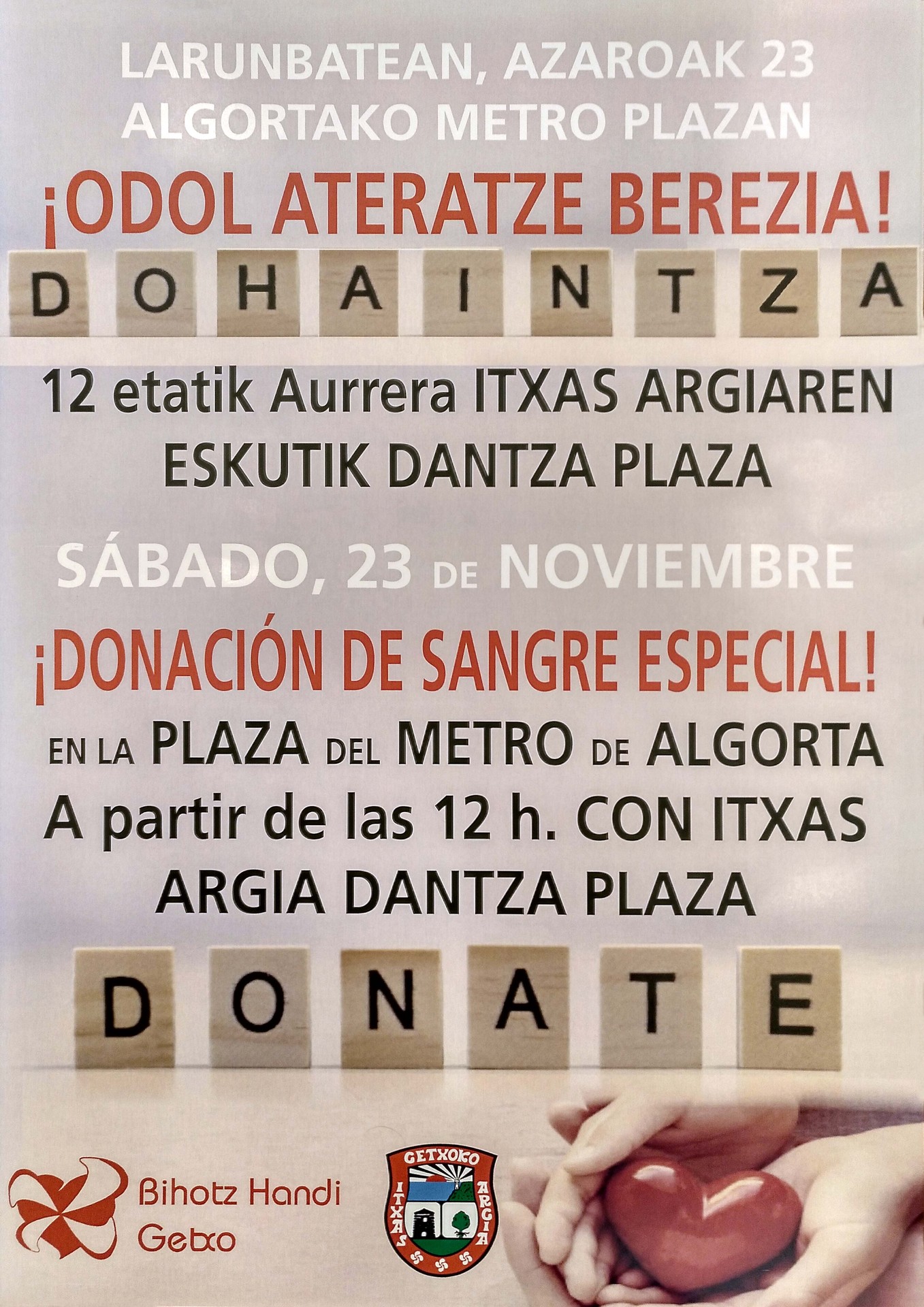Azaroak 23, odol-emate berezia
