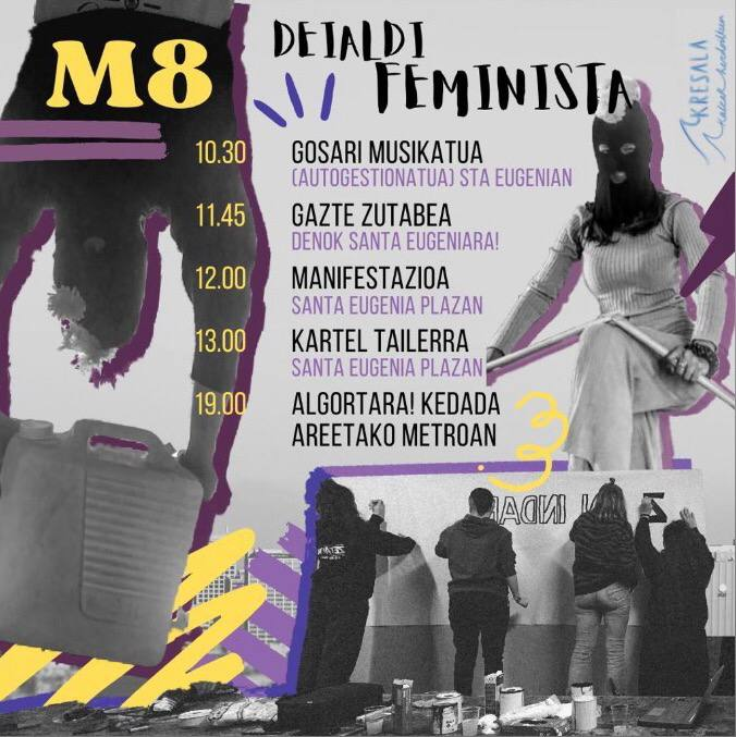 Martxoak 8ko deialdi feminista Romon