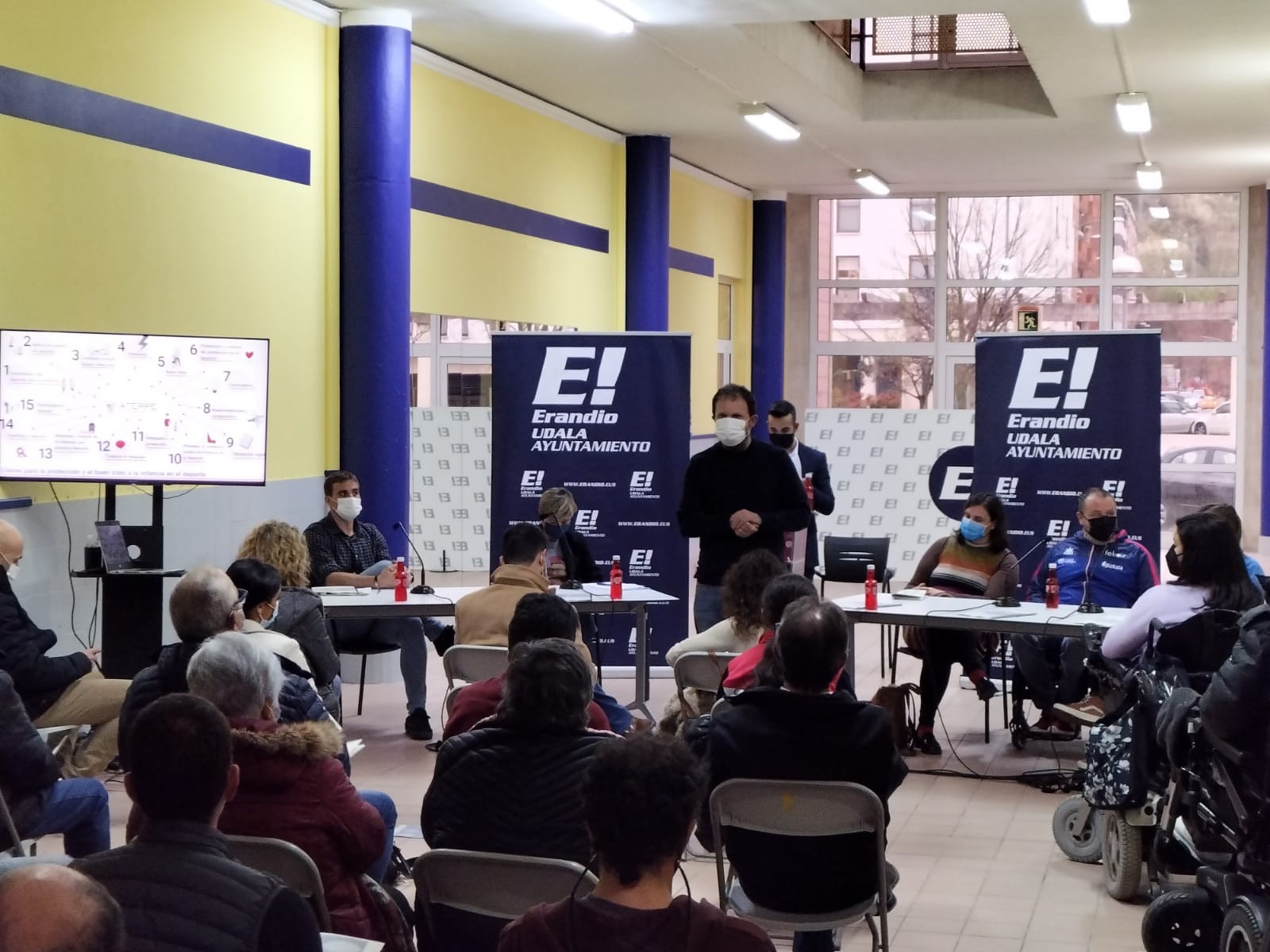 Erandiok klubakaz, kolektiboakaz, erabiltzaileakaz eta herritarrakaz adostutako kirol-plana aurkeztu du